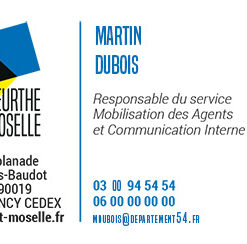 Carte de visite boutique
