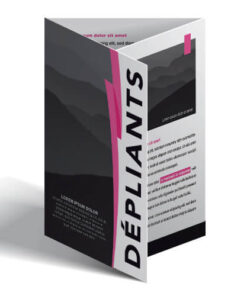 Dépliants boutiques